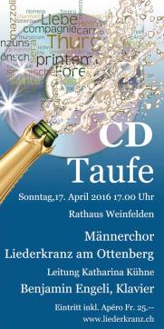 Flyer LaO CD-Taufe Flyer LaO CD-Taufe